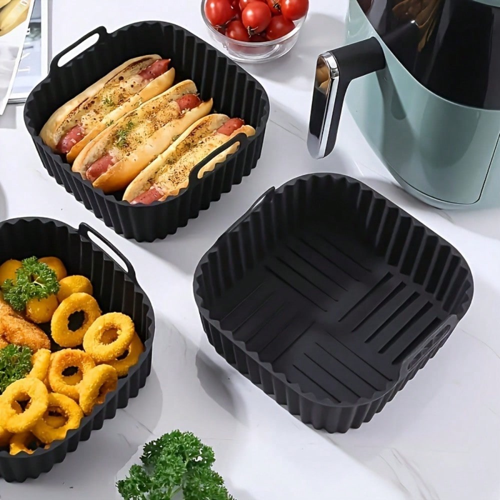 Air Fryer Accessories - 1pc Reusable Silicone Air Fryer Liner,