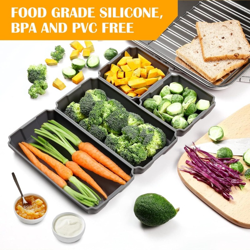 Air Fryer Accessories - 1Set Silicone Sheet Pan Set, XOMOO