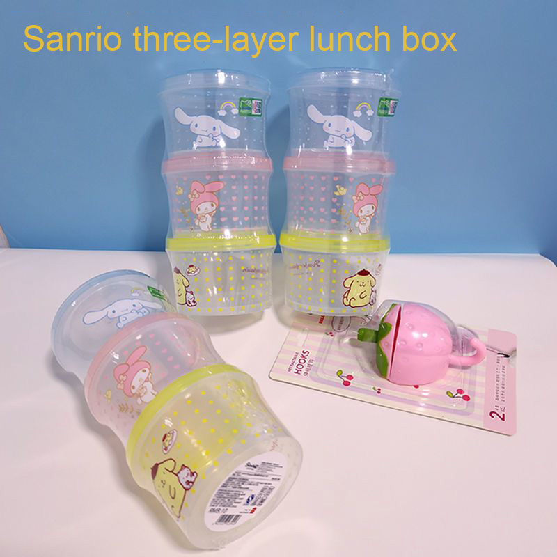 Kitchen Gadgets Gift - Kitty Bento Box Set 3 Pieces