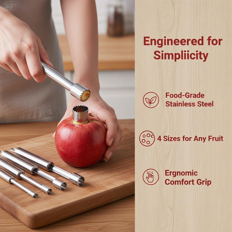 4pcs Fruit Core Remover Cutter - Kitchen Gadgets And Tools review and price