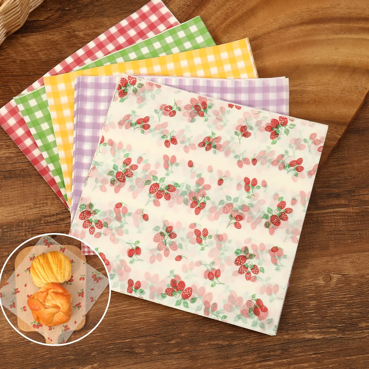 50Pcs Oilproof Wrapping Paper  - Kitchen Gadgets Gift review and price