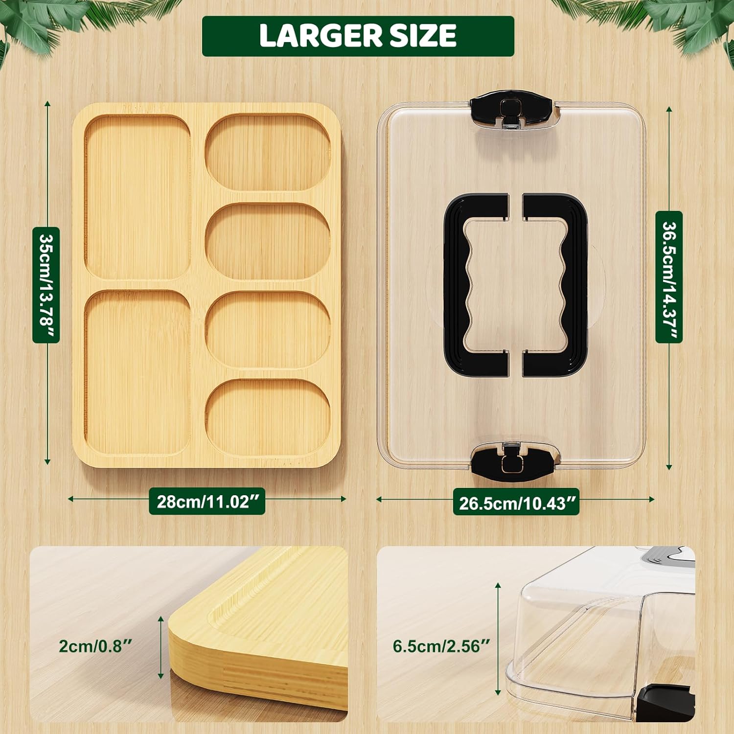 2-in-1 Eco-friendly Large Bamb - Bamboo Cutting Board review and price