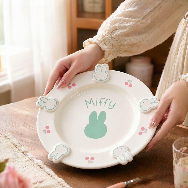 Anime Miffy Dinner Plate Ceram - Kitchen Gadgets Gift review and price