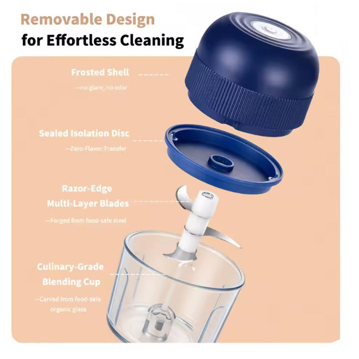 1PC Electric Garlic Chopper Mi - Kitchen Gadgets Gift review and price