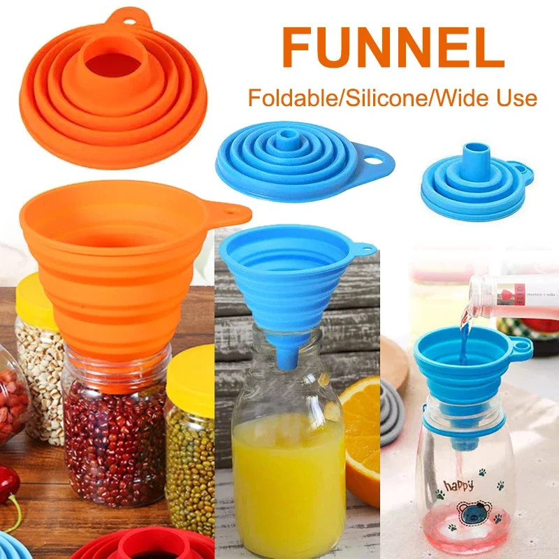1/4PCS Silicone Collapsible Fu - Kitchen Gadgets For Small Kitchens review and price