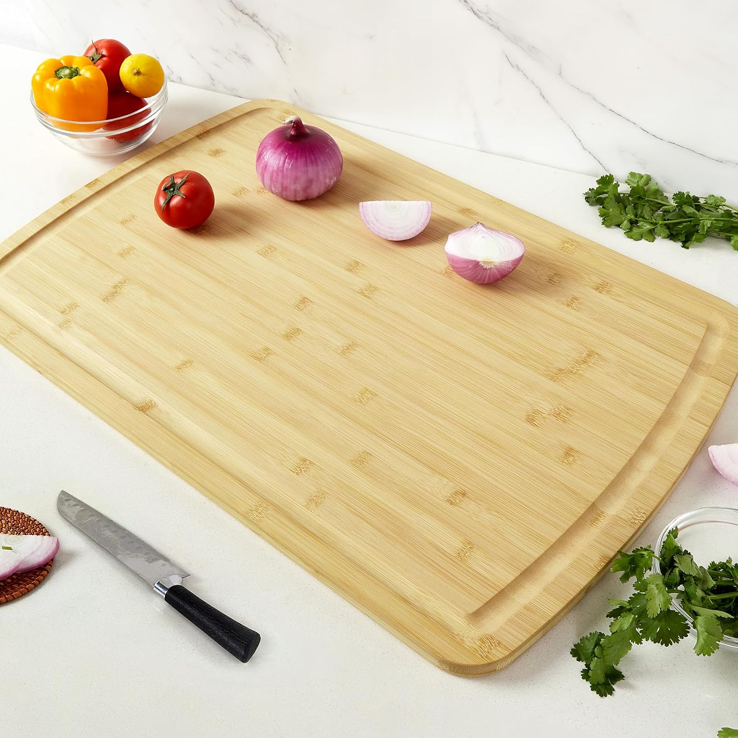 Bamboo Cutting Boards for Kitc - Bamboo Cutting Board review and price